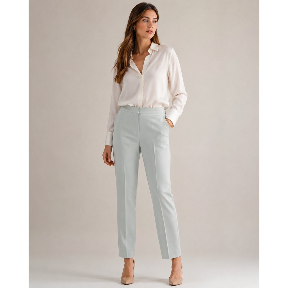 Talbots Petites Mint Green Dress Pants NWT Size 14P Straight Leg Trousers‎